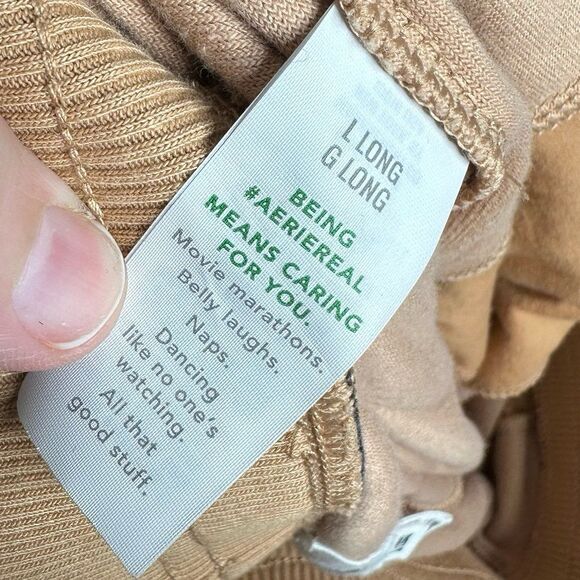 Aerie Real Obsessed Velour High Waisted Kick-It Flare Pant in Toasty Large LONG - Picture 8 of 12